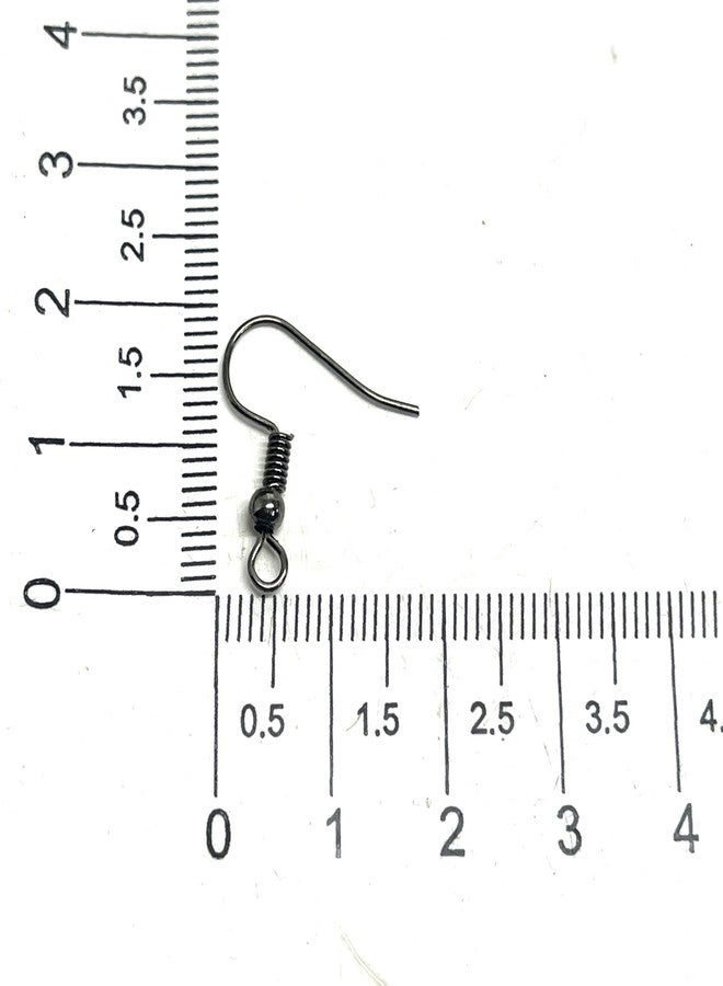 Excellentcrafts 100Pcs Earring Hooks for Jewelry Making � Fish Hook Ear Wires in Gold, Silver, Bronze, Rose Gold, Black � DIY Earring Making Kit for Women, Crafters & Beginners � 50 Pairs (Black) - Image 4